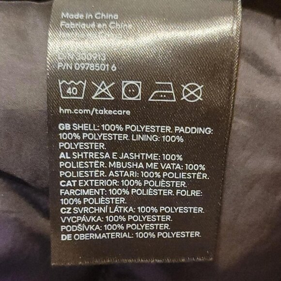 Not FOR SALE H&M Women's Black Zip Hooded Vest XXL - Picture 5 of 5